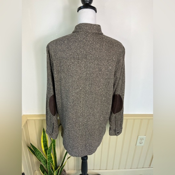 VTG Jones NY Wool Tweed Jacket M Elbow Patch Dark Academia Fall Layer 90s Gothic - Picture 7 of 10